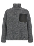 J.w.anderson Leather Patch Pocket Sweater