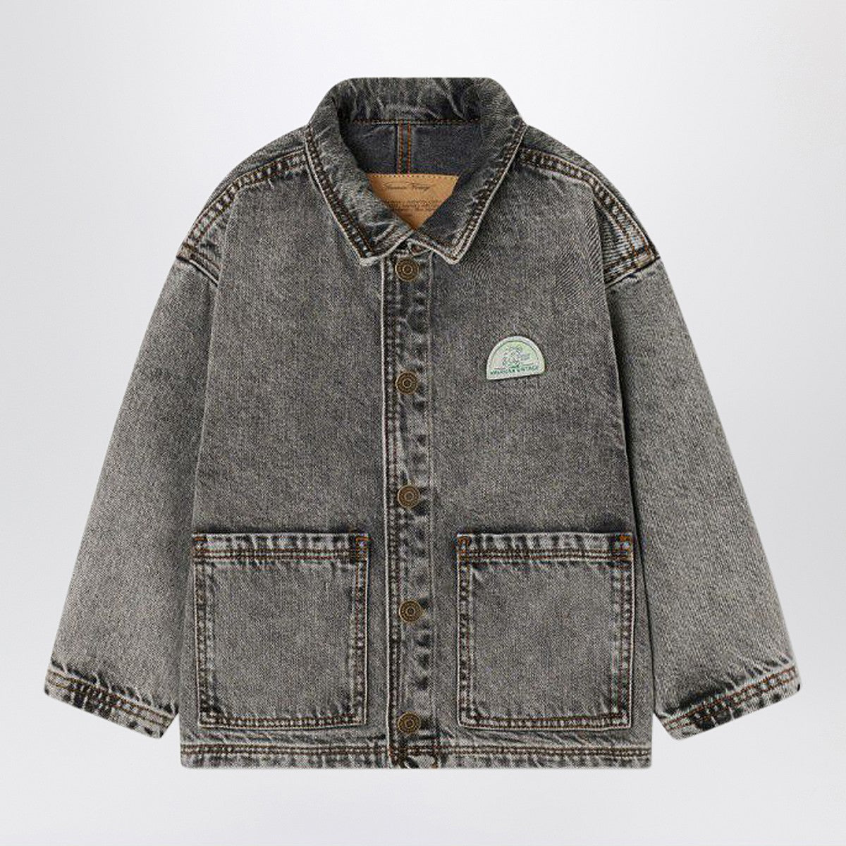 American Vintage Faded gray denim jacket