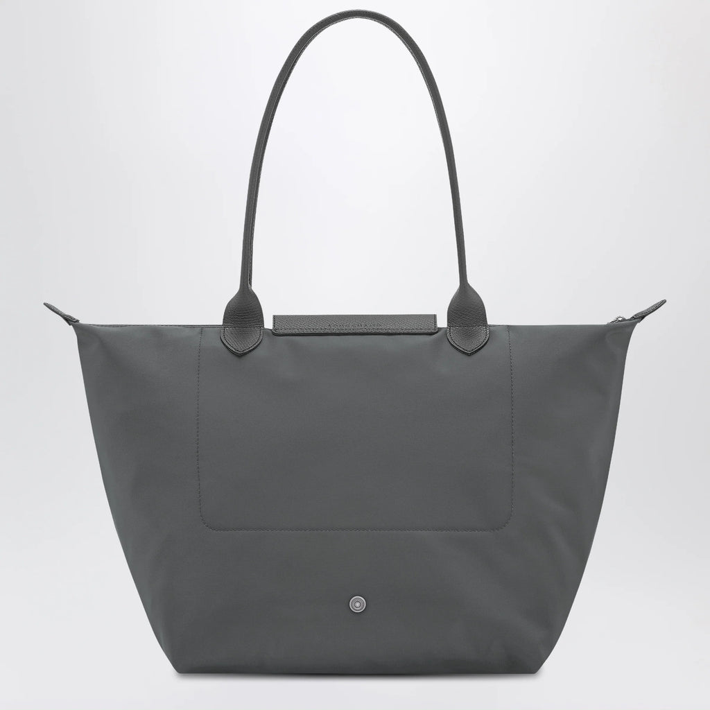 Longchamp Anthracite grey shopping bag L Le Pliage One