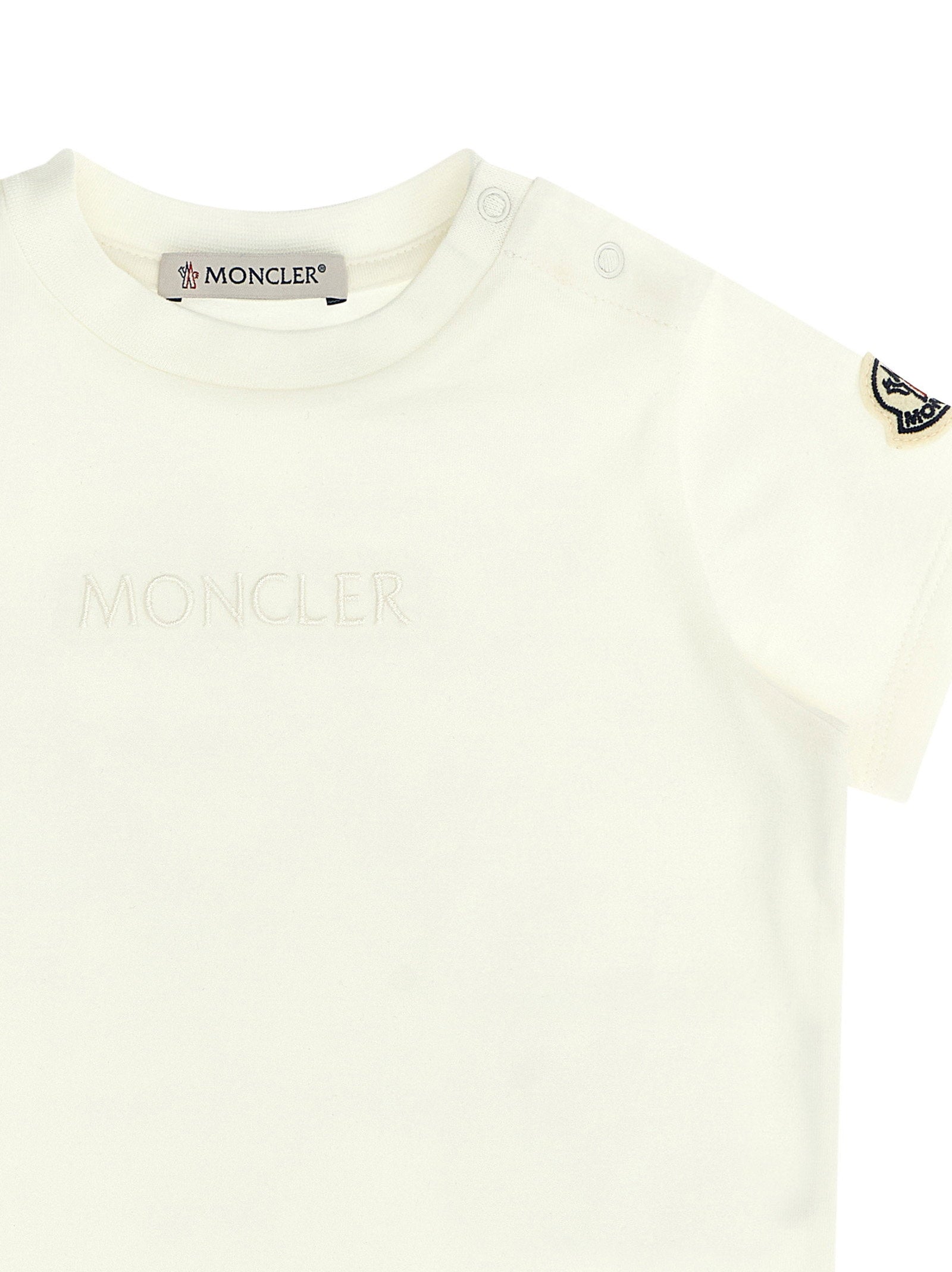 Moncler Enfant Logo Embroidery T-shirt