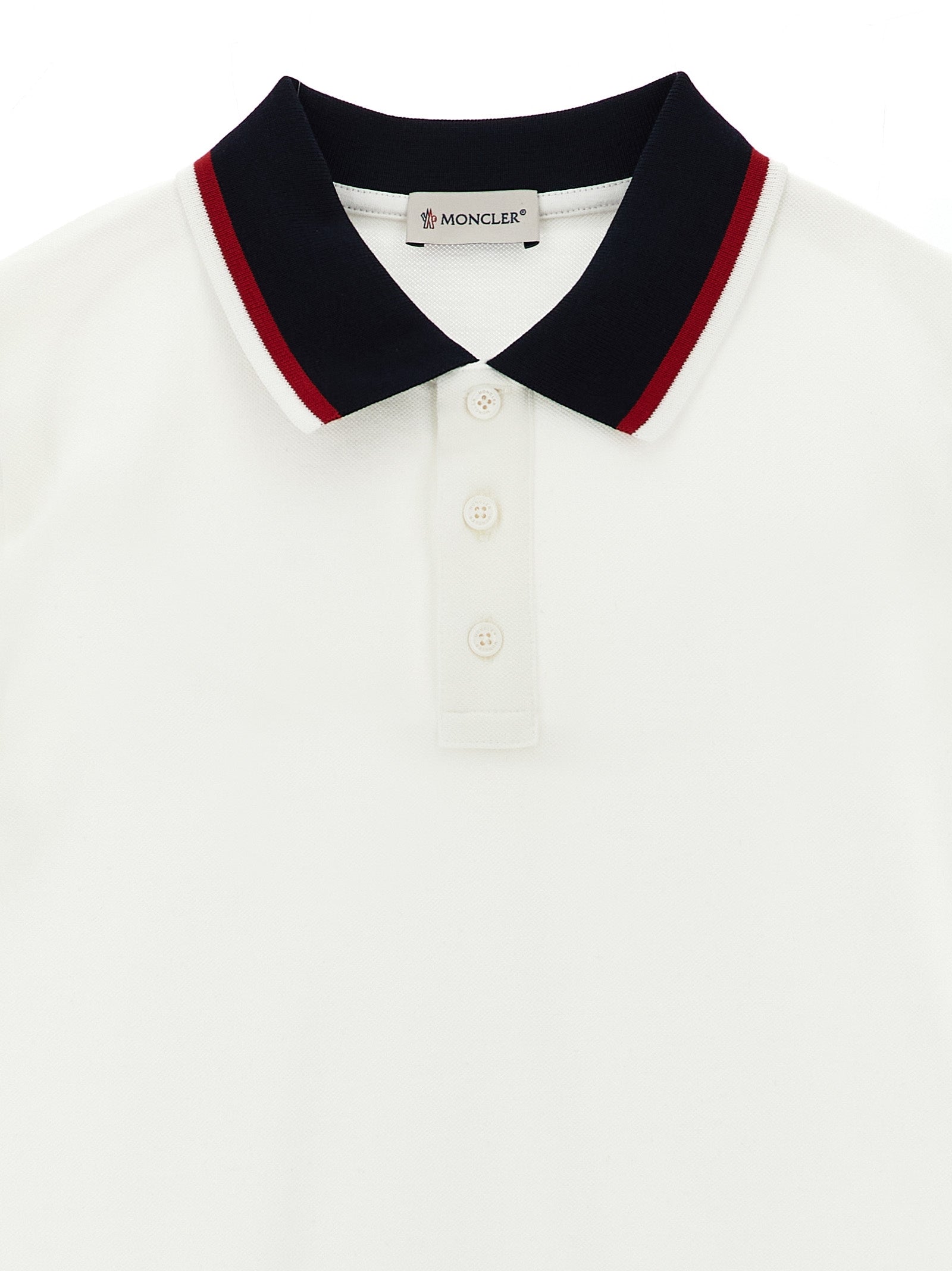 Moncler Enfant Tricolor Polo Shirt