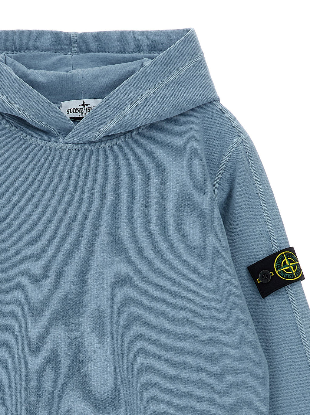 Stone Island Junior Malfilé Cotton Hoodie