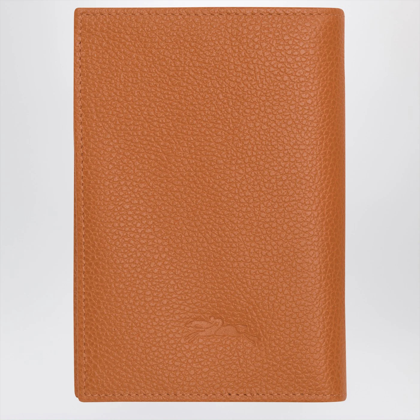 Longchamp Le Foulonné amber-coloured passport case