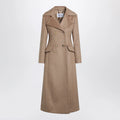 Max Mara Camel long double-breasted coat