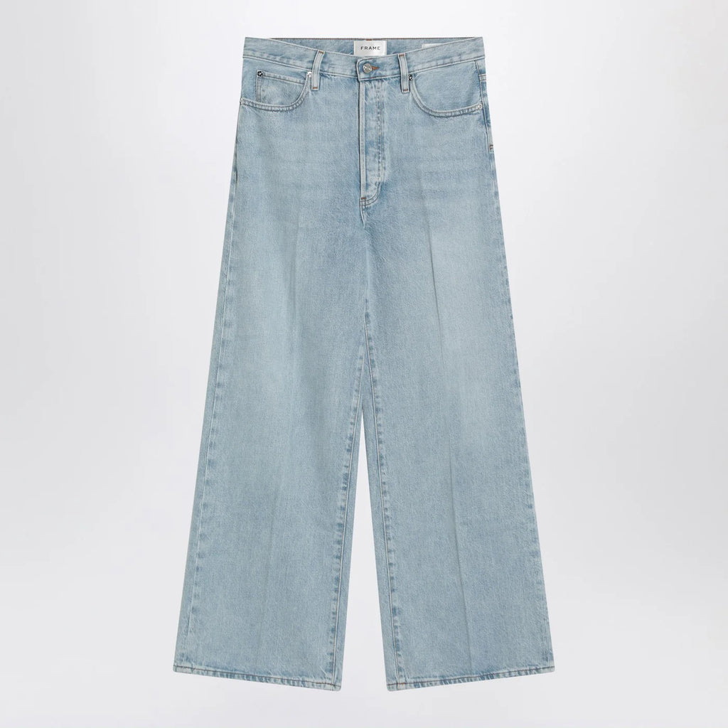 Frame Low Baggy Wide Leg Jeans in Organic Denim