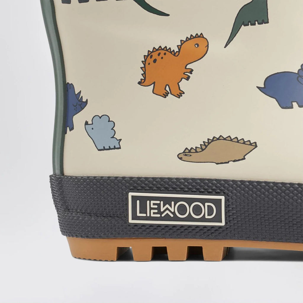 Liewood Mason thermal rain boots Dinosaurs/Mist