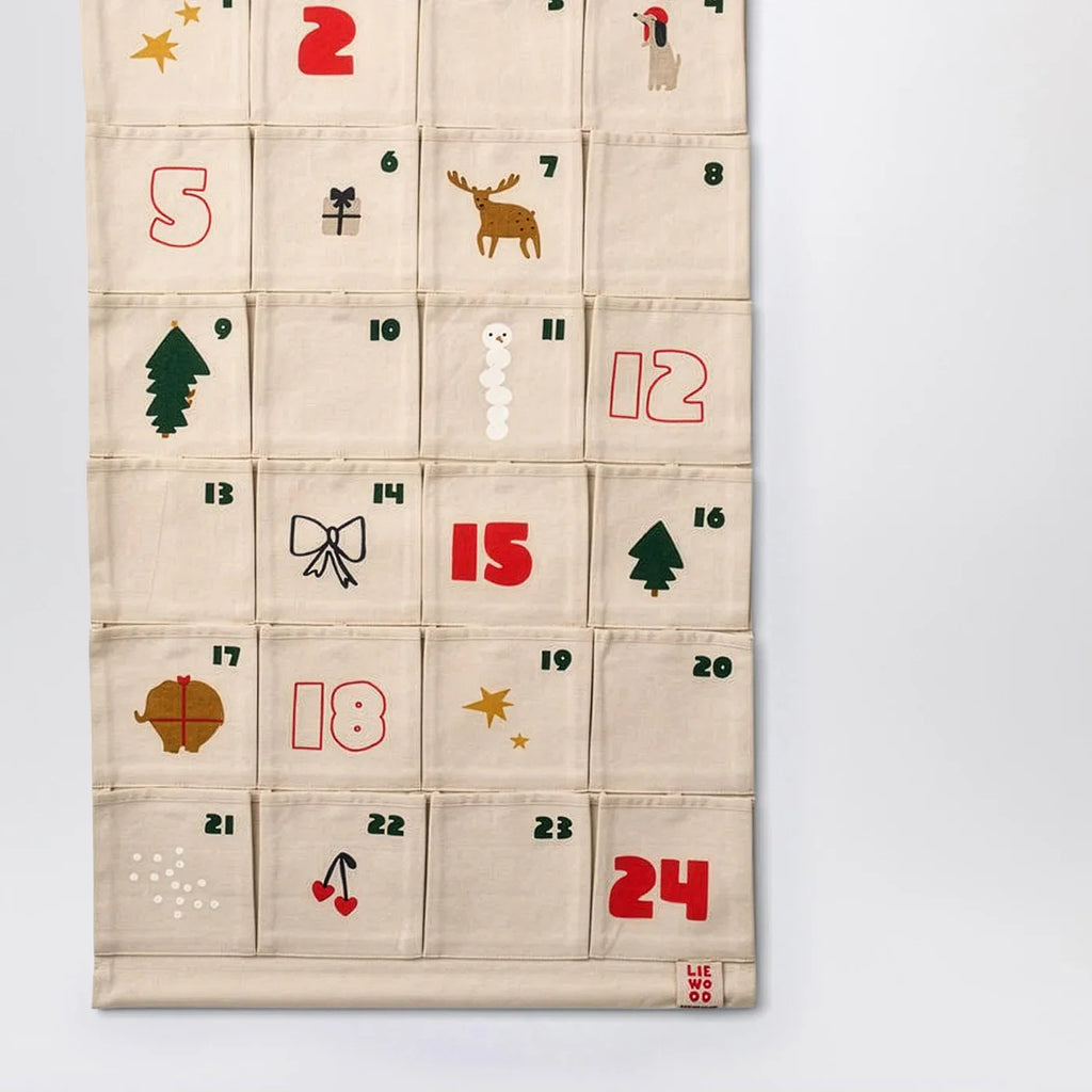 Liewood Santa fabric advent calendar