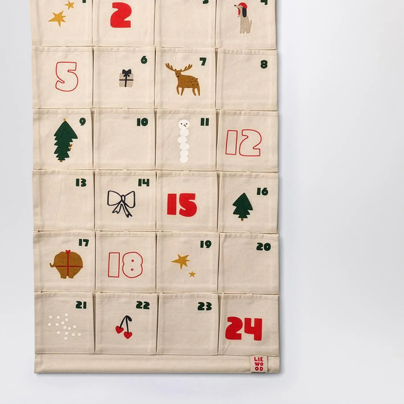 Liewood Santa fabric advent calendar