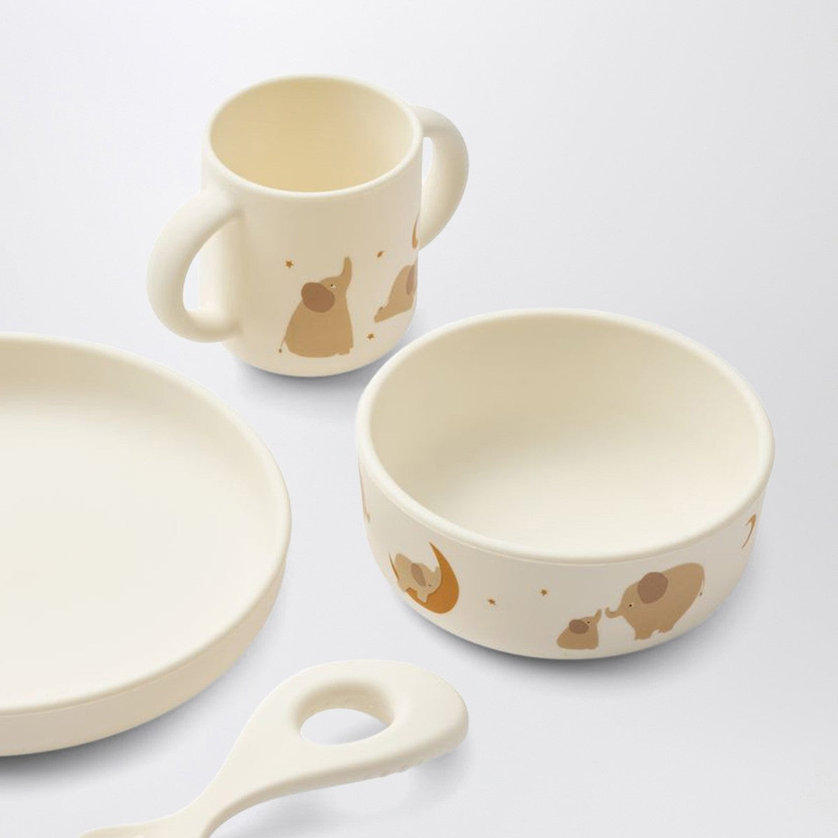 Liewood Vivi tableware set in cream Elephant
