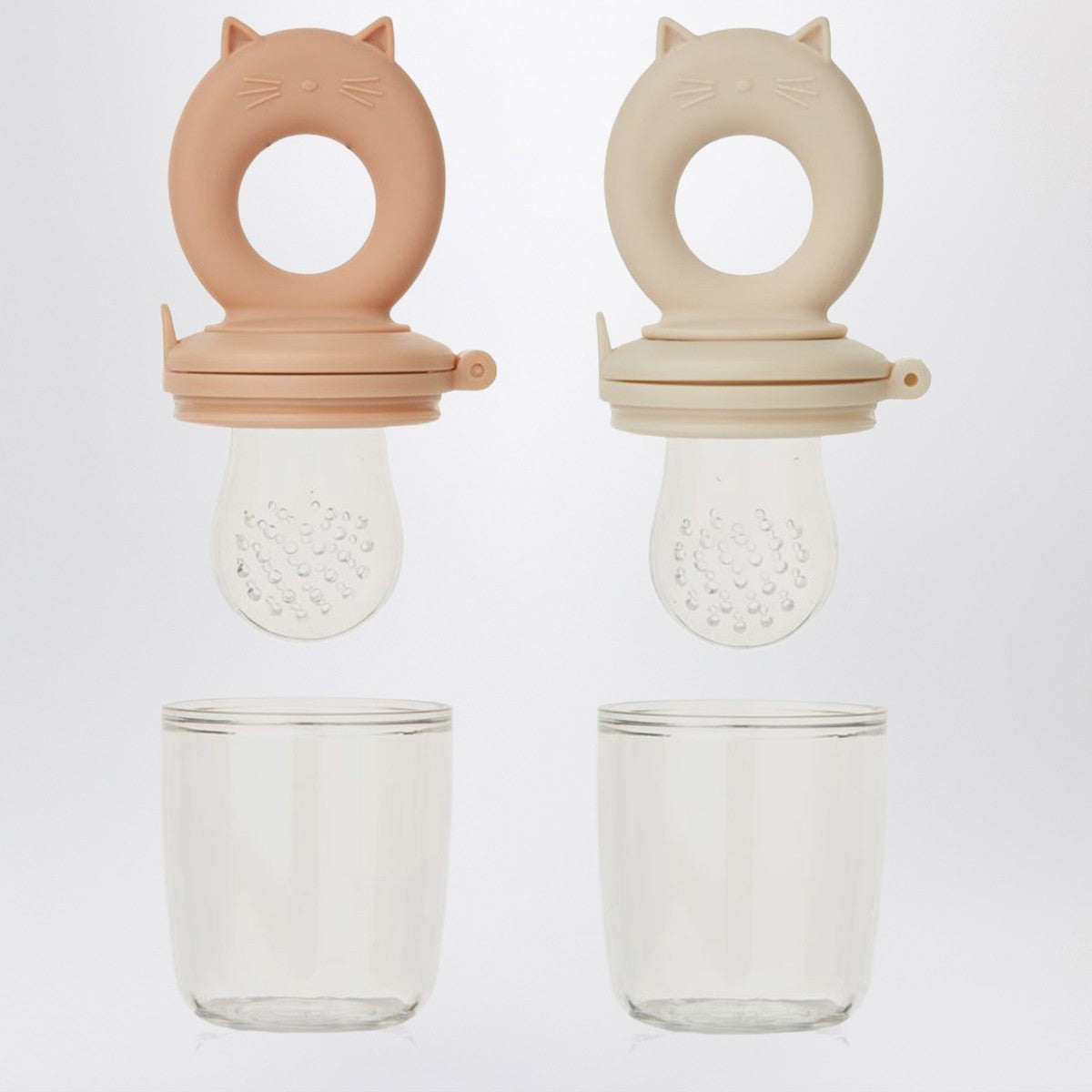 Liewood Set of two Miranda food containers in pink/ecru