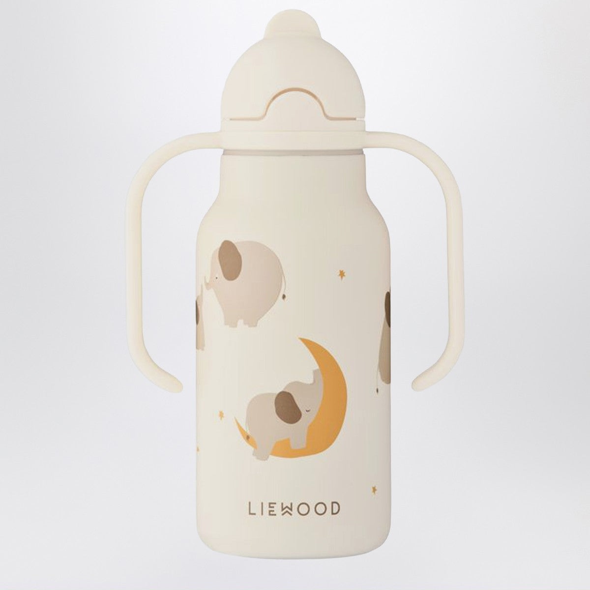 Liewood Cream stainless steel thermal bottle Elephant