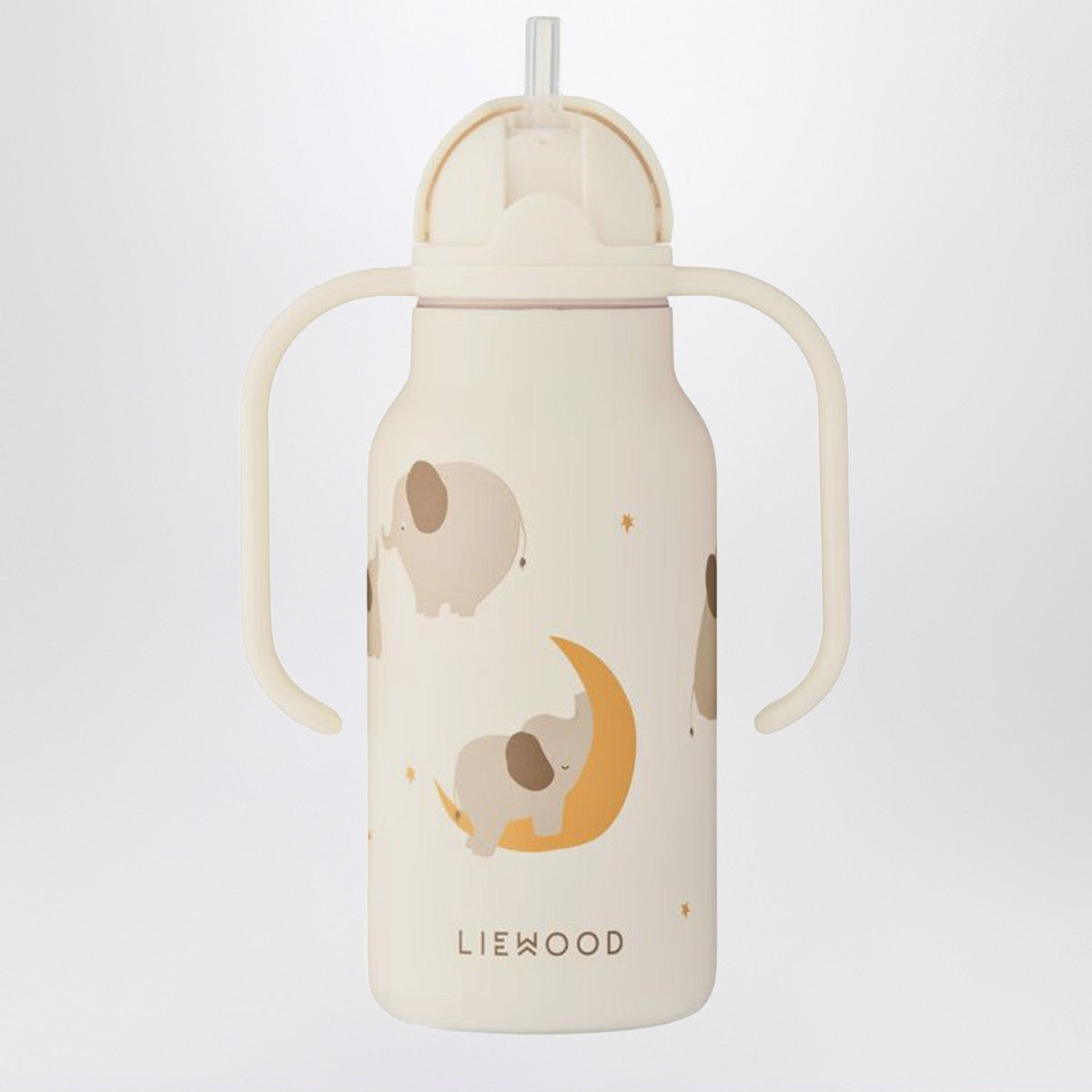 Liewood Cream stainless steel thermal bottle Elephant