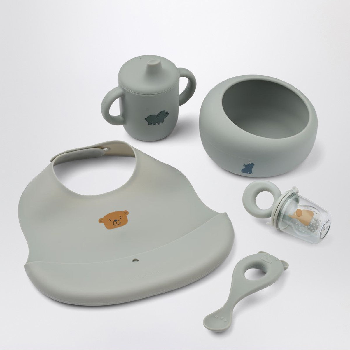 Liewood Mileah weaning set in blue-grey