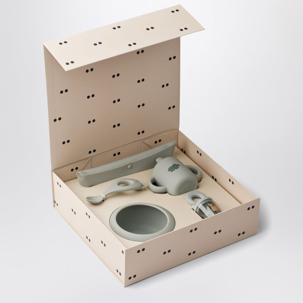 Liewood Mileah weaning set in blue-grey