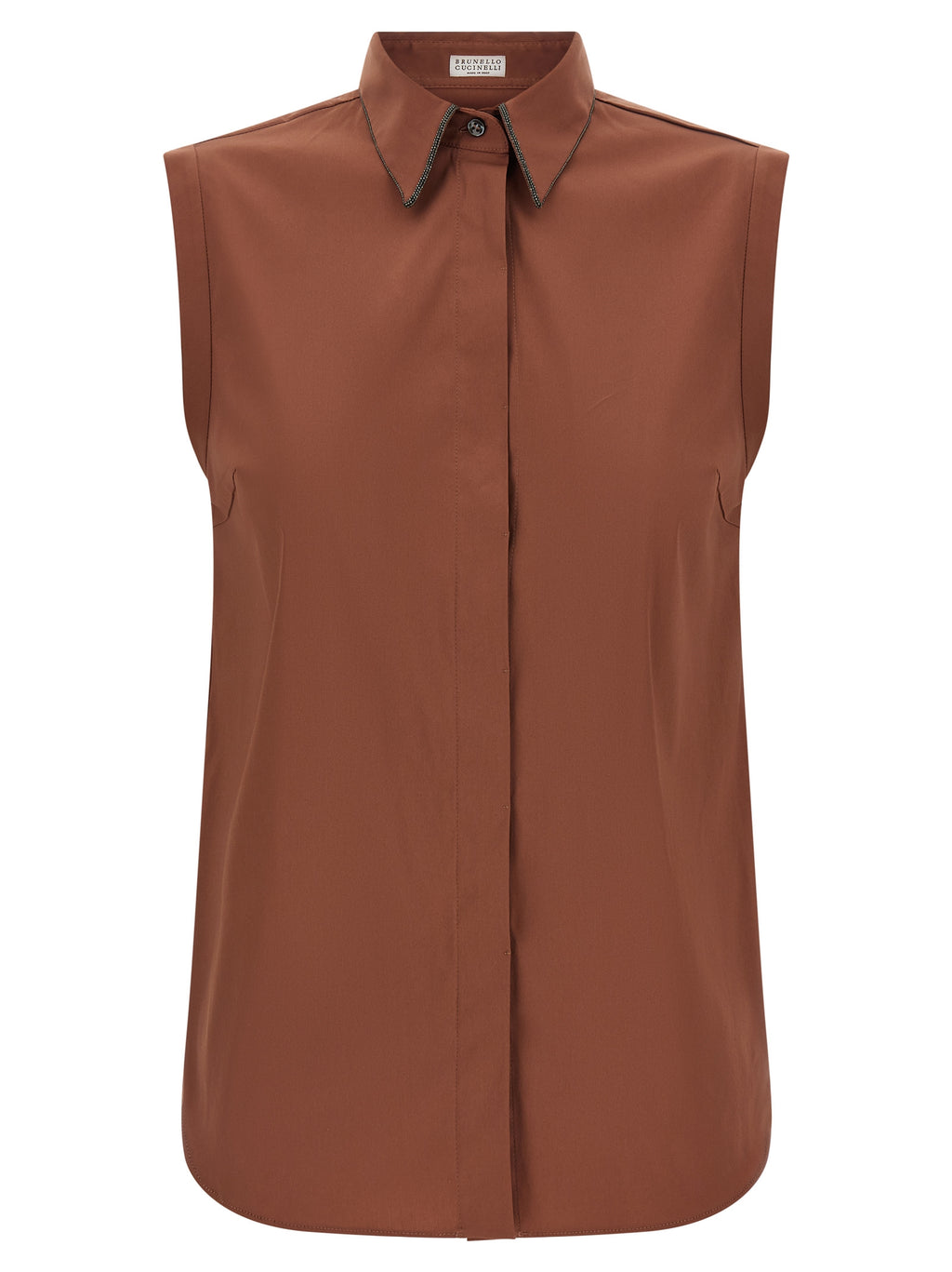 Brunello Cucinelli Shiny Trim Shirt