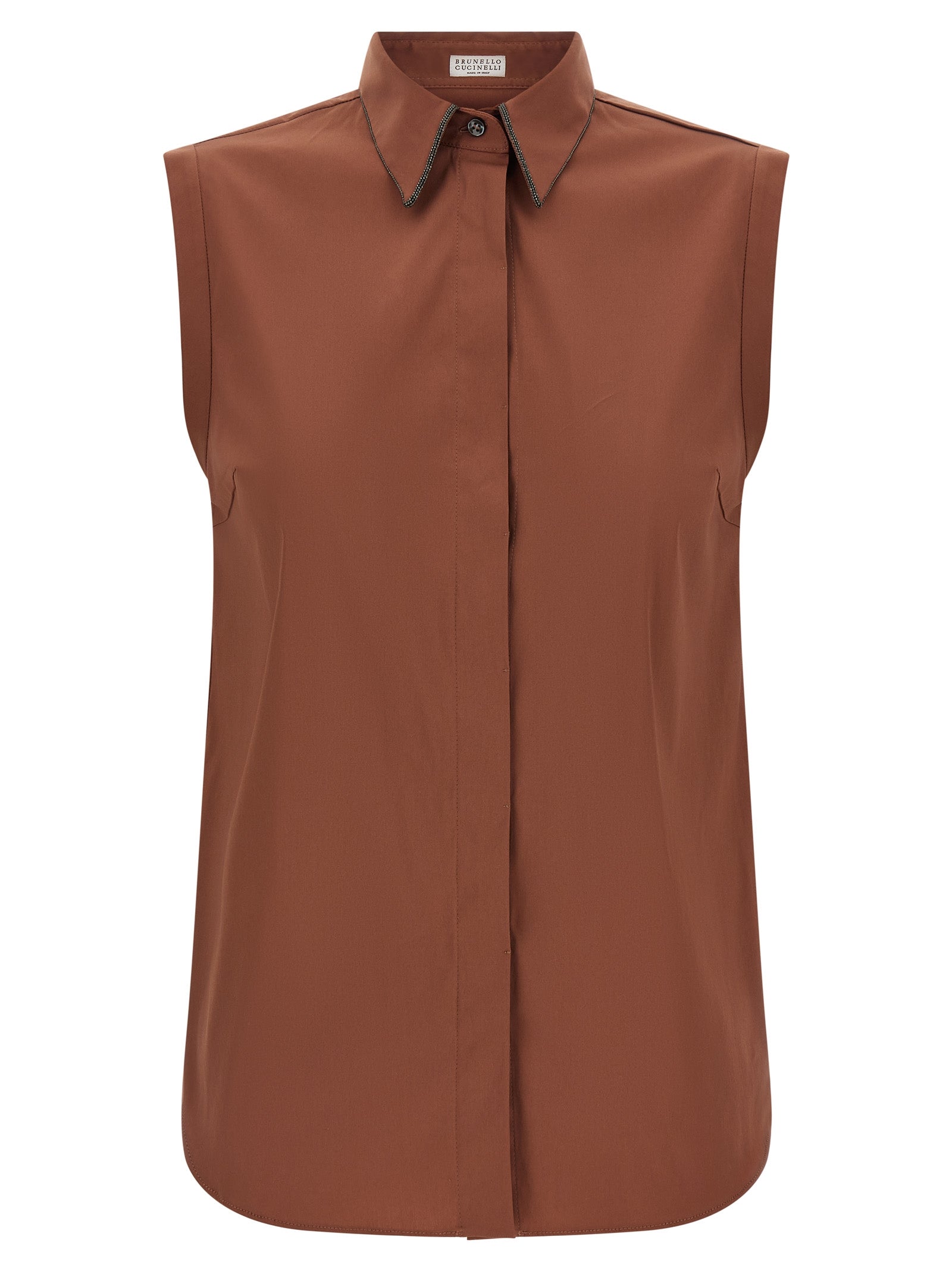Brunello Cucinelli Shiny Trim Shirt
