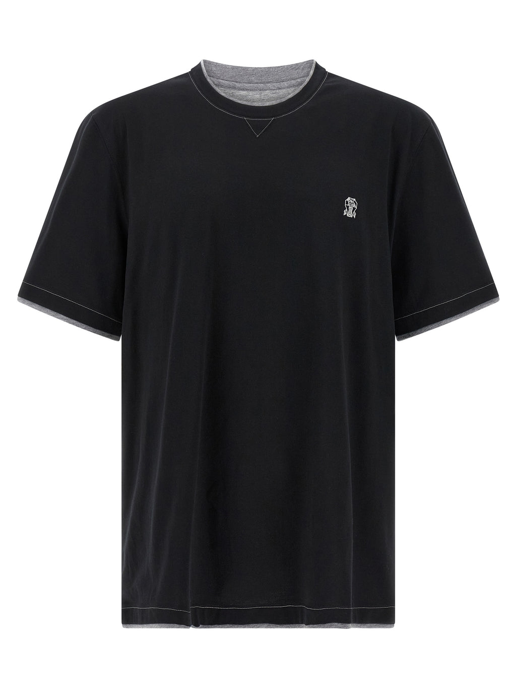 Brunello Cucinelli Double Layer T-shirt