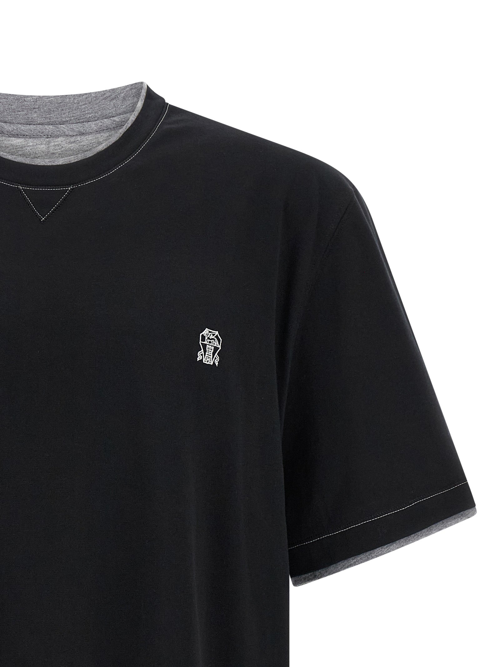 Brunello Cucinelli Double Layer T-shirt