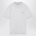 Brunello Cucinelli White T-shirt with faux layering effect