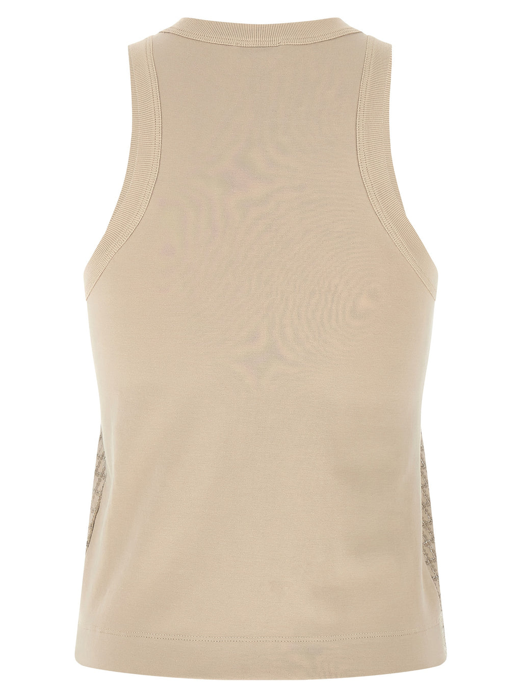Brunello Cucinelli Dazzling Check Embroidery Top