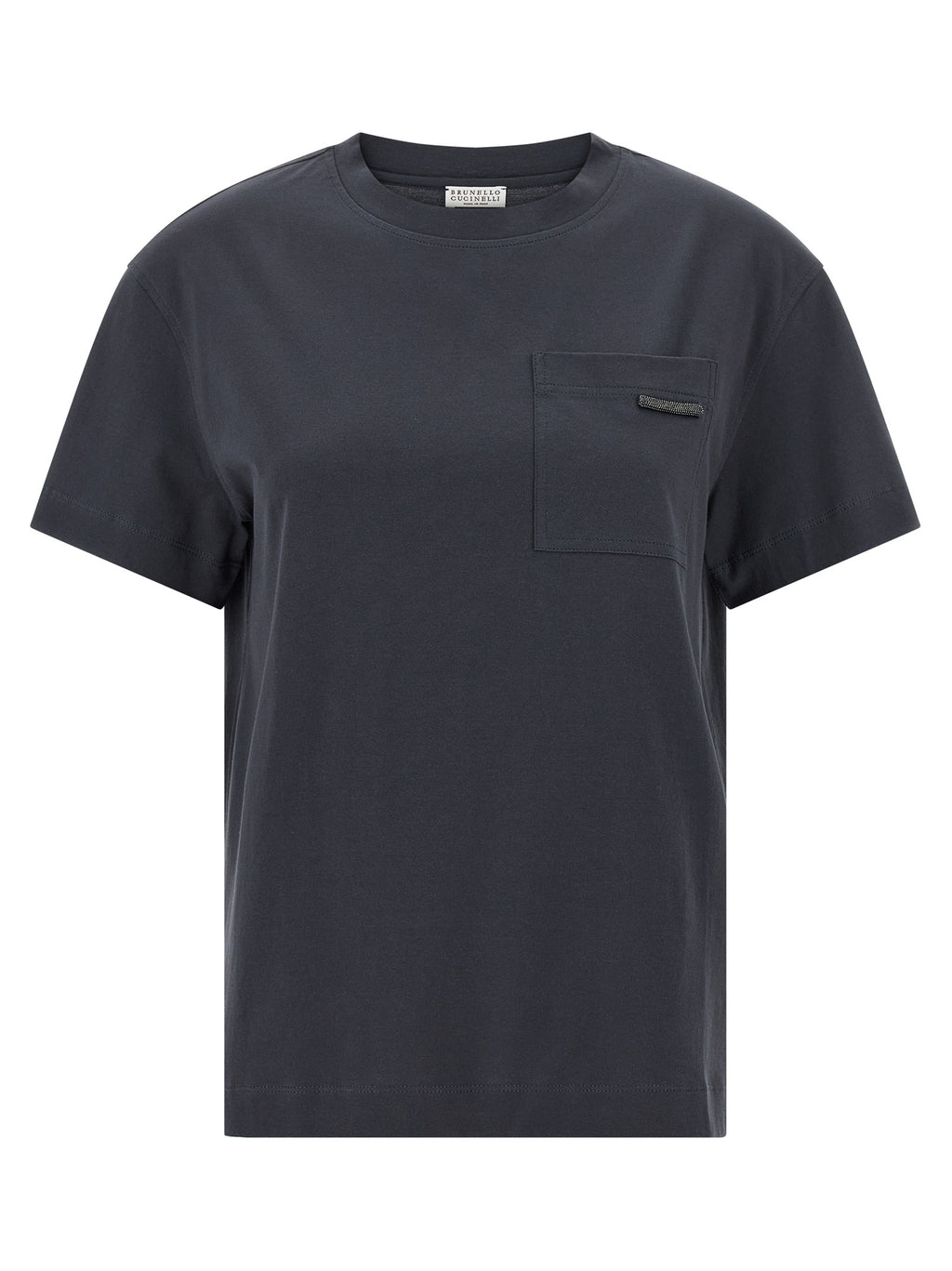 Brunello Cucinelli Shiny Tab T-shirt