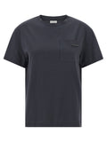 Brunello Cucinelli Shiny Tab T-shirt