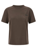 Brunello Cucinelli Shiny Tab T-shirt