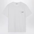 Brunello Cucinelli White cotton T-shirt with Shiny Tab