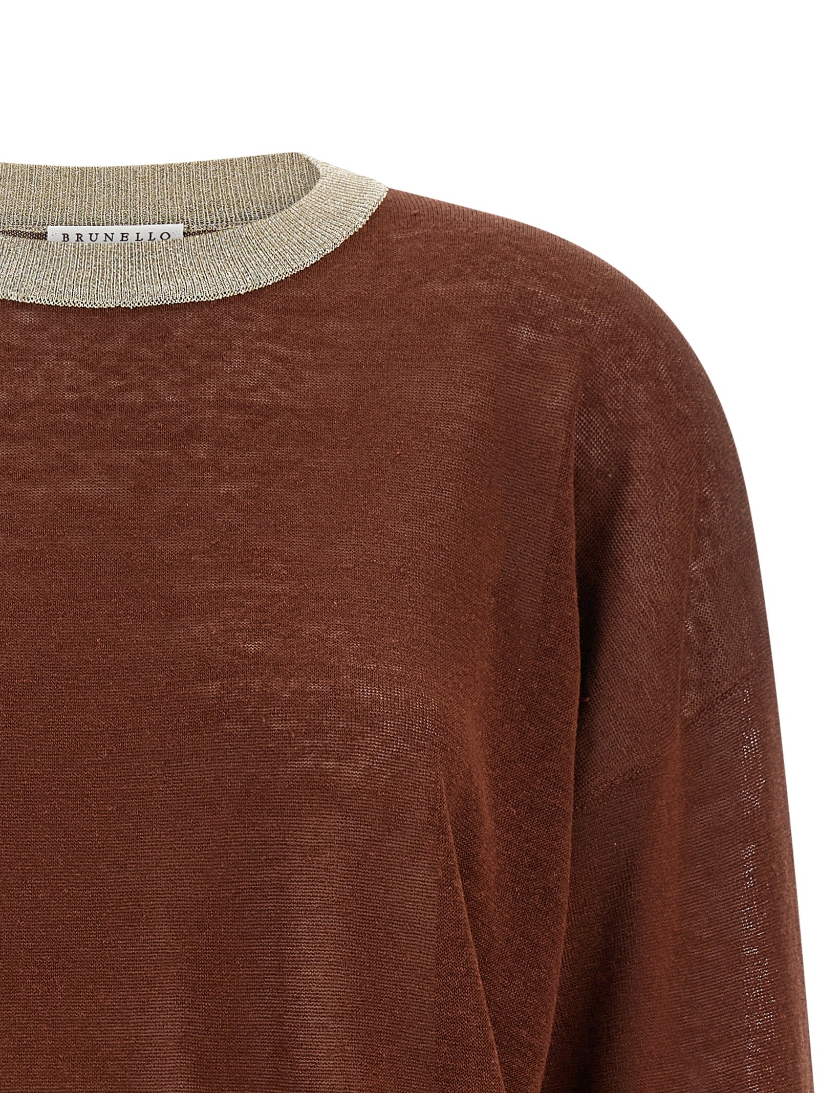 Brunello Cucinelli Dazzling Collar Sweater