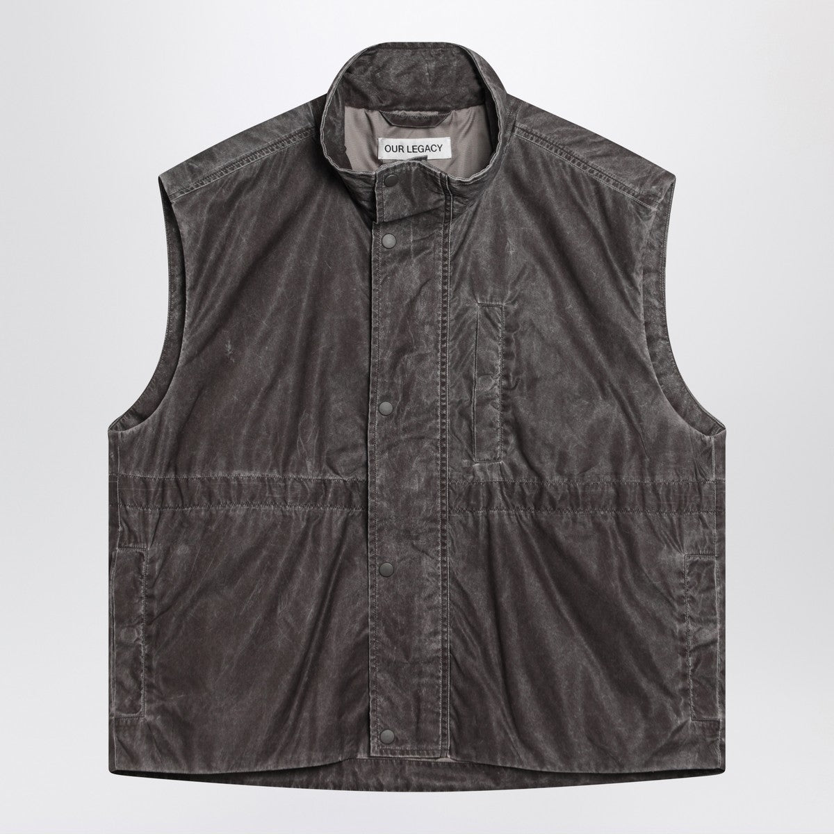 Our Legacy Firm brown vest with vintage effect