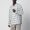 Our Legacy White shirt with check pattern in viscose
