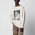 Our Legacy Slack sweatshirt with Angry Fan Mail print in black