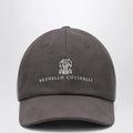 Brunello Cucinelli Brown cotton baseball cap