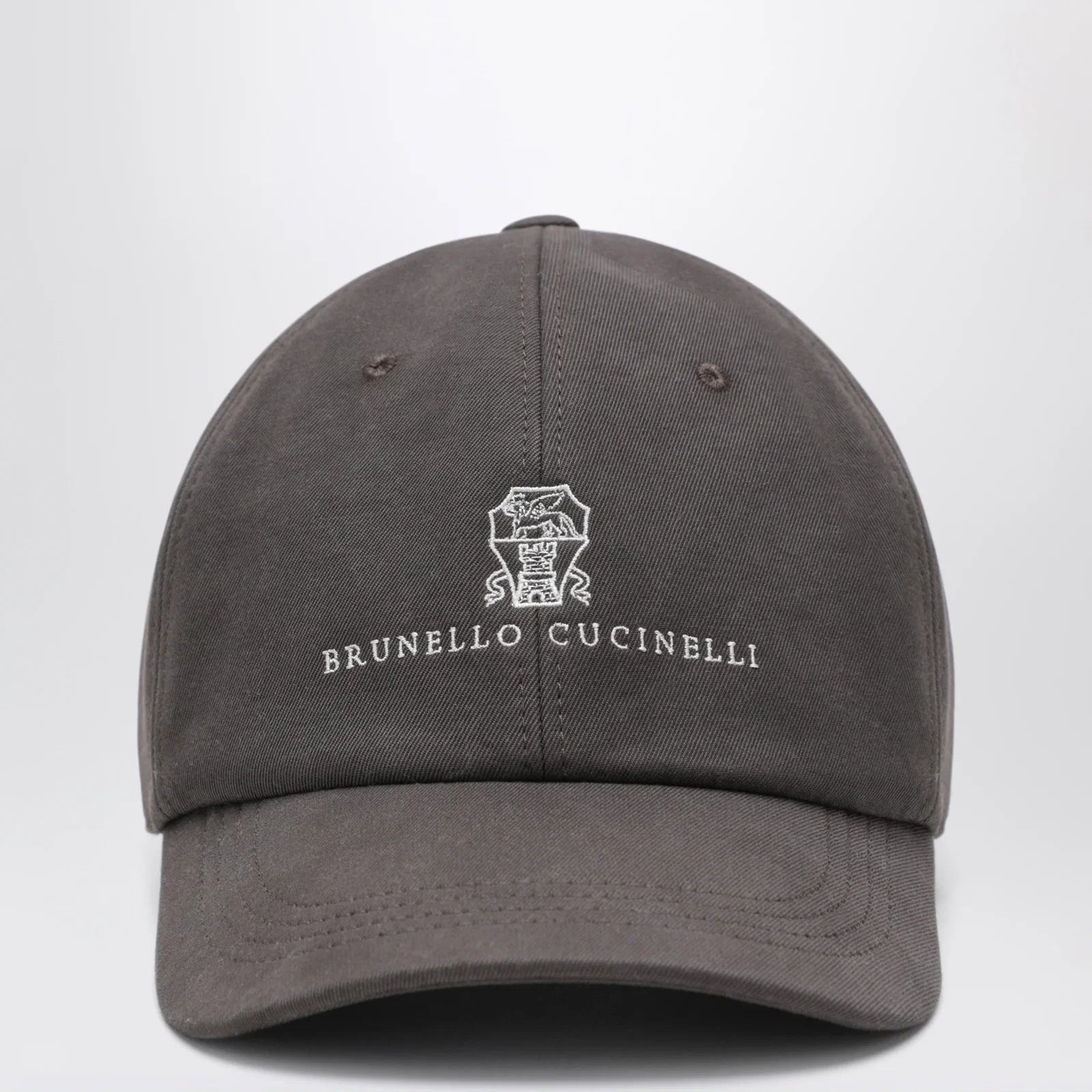Brunello Cucinelli Brown cotton baseball cap
