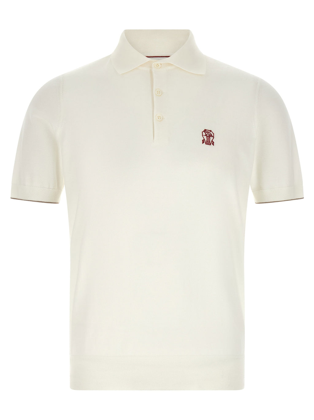 Brunello Cucinelli Logo Embroidery Polo Shirt
