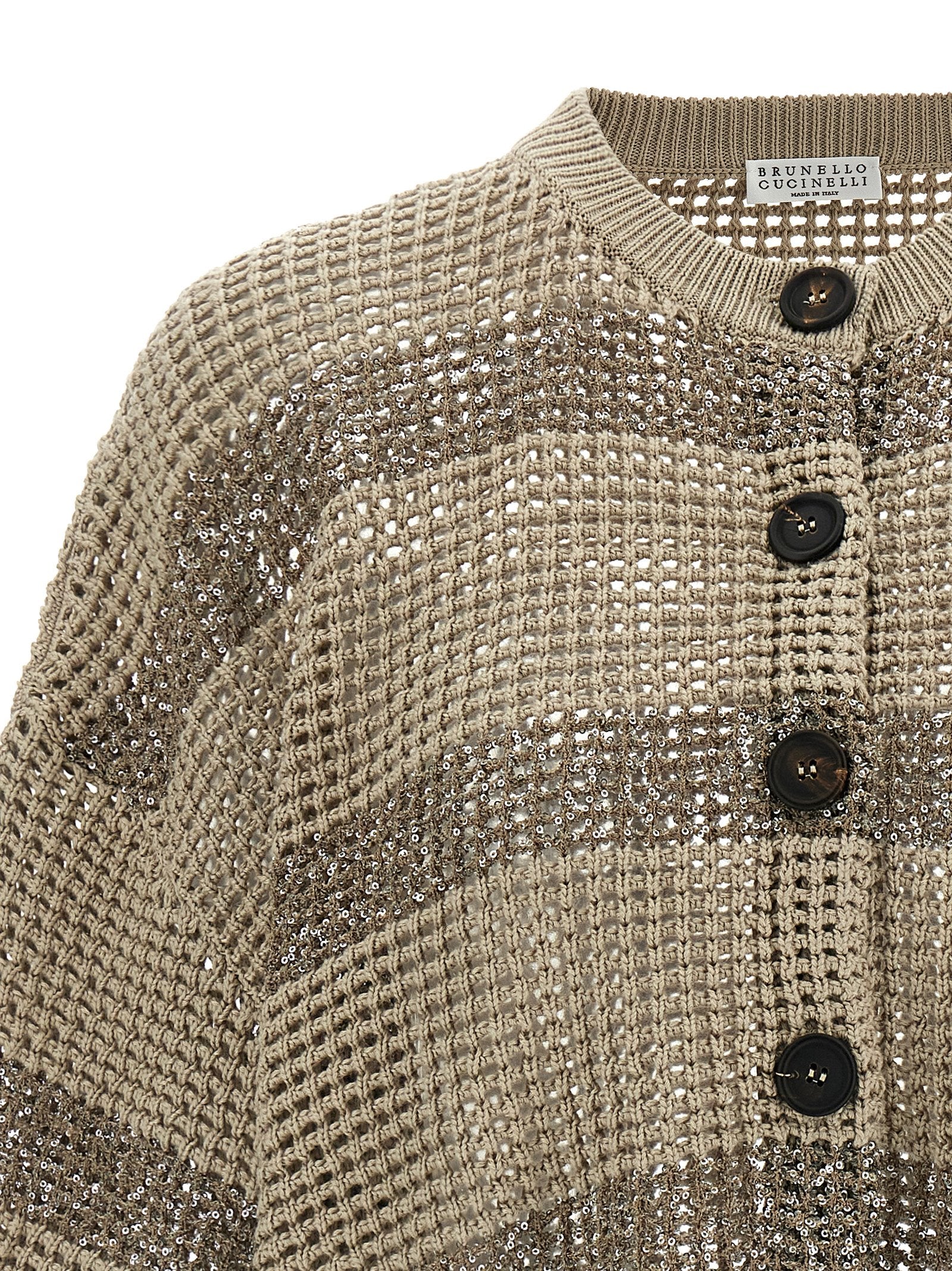 Brunello Cucinelli Dazzling Stripes Cardigan