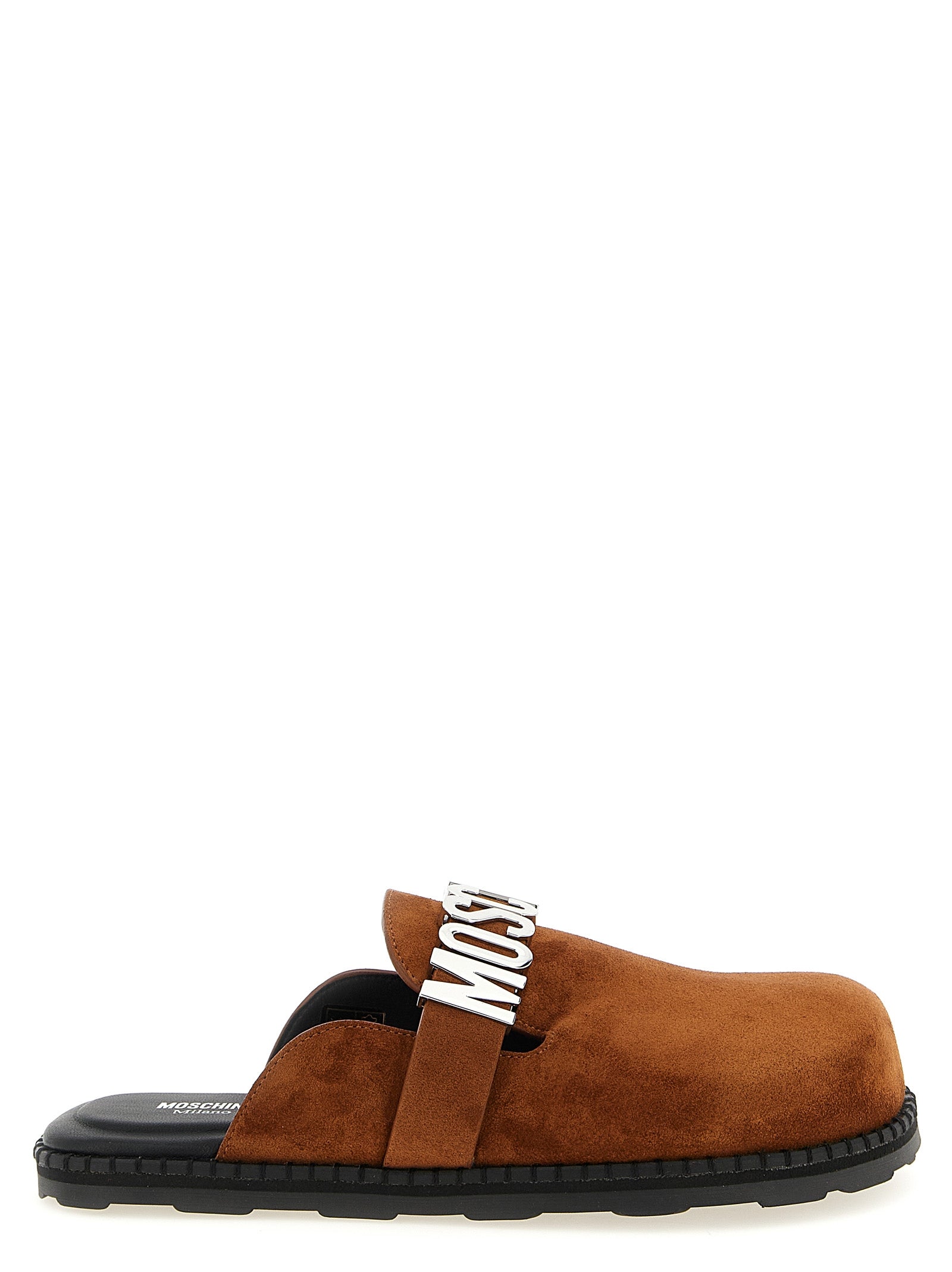 Moschino Suede Sabots