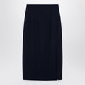 Margaux Lönnberg Navy blue wool-blend Marlo skirt