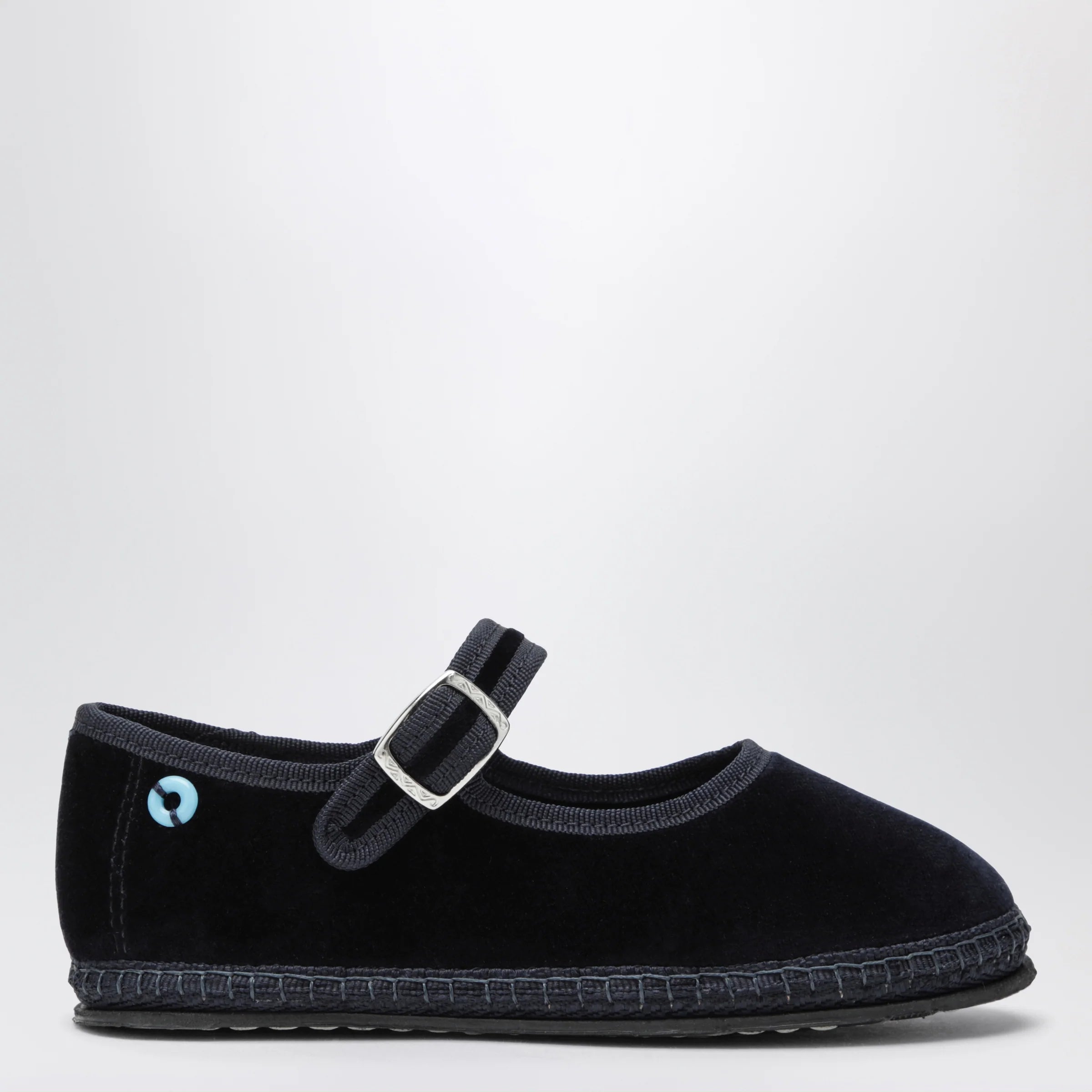 Piedàterre Venezia Blue velvet Mary Jane shoes