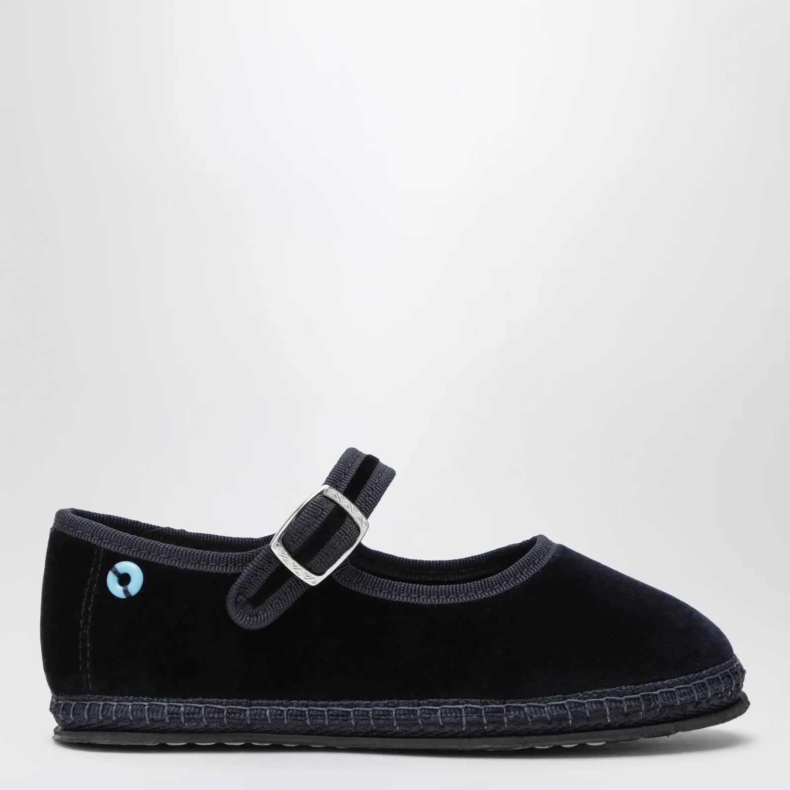 Piedàterre Venezia Blue velvet Mary Jane shoes