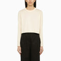 LouLou De Saison Ivory cotton crew-neck jumper