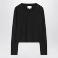 LouLou De Saison Black cotton crew-neck T-shirt