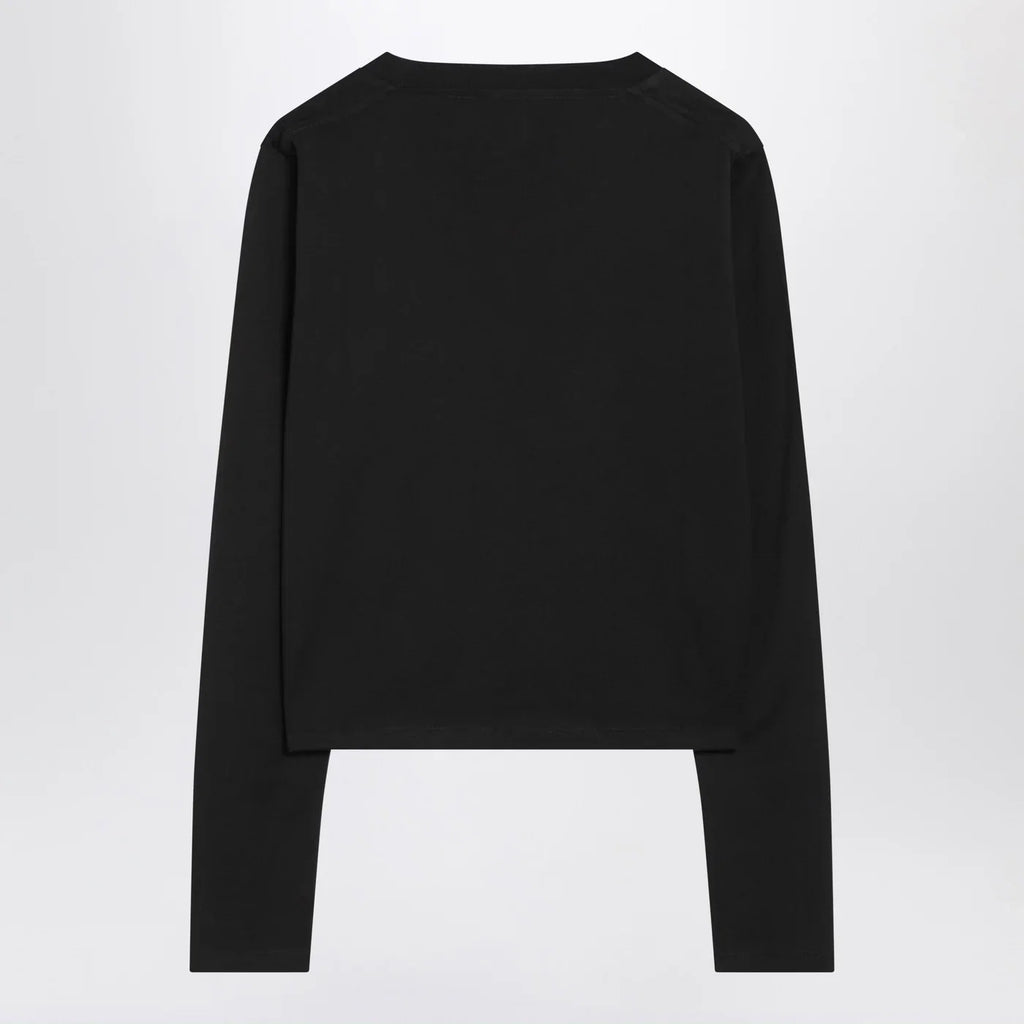 LouLou De Saison Black cotton crew-neck T-shirt