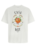 Casablanca Casa Way Orange Mascot T-shirt