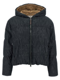 Brunello Cucinelli Denim-effect Twill Down Jacket