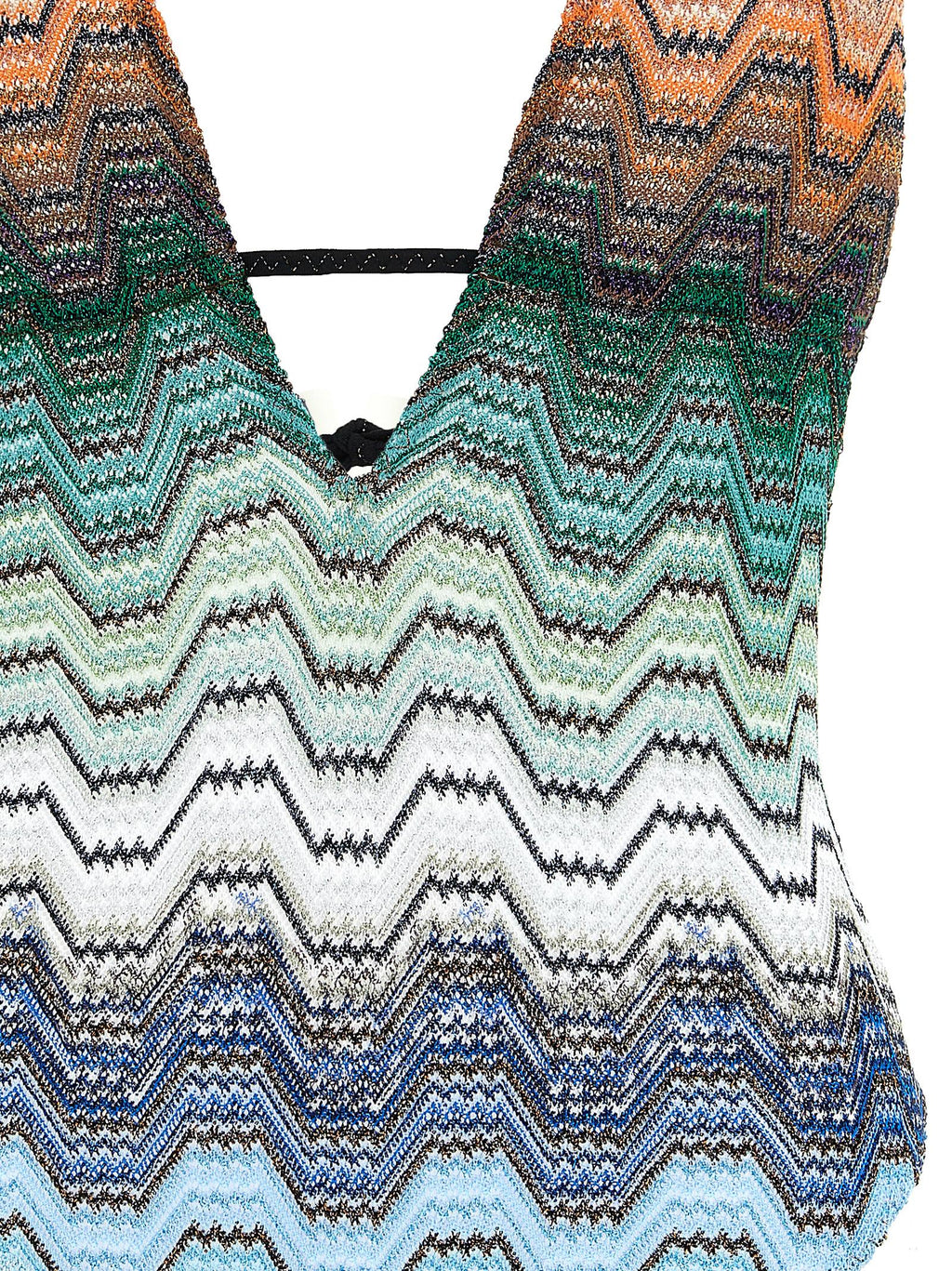 Missoni Greek Pattern One-piece Swimsuit