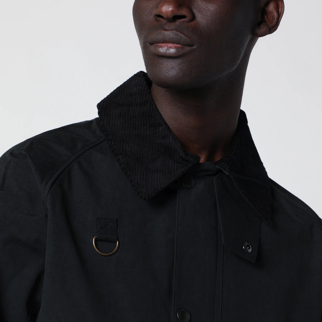 Barbour Black Spey jacket in cotton blend
