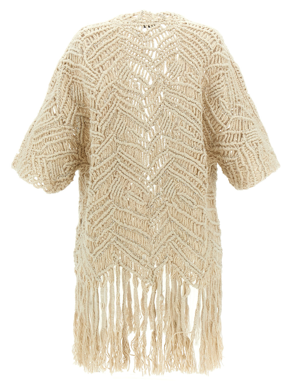 Brunello Cucinelli Opera Dazzling Macramé Cardigan