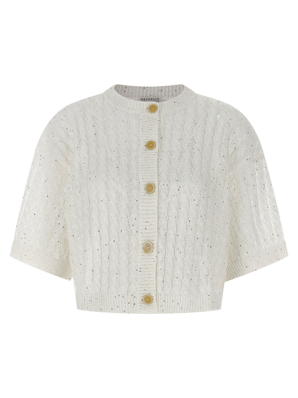 Brunello Cucinelli Dazzling Cable Cardigan