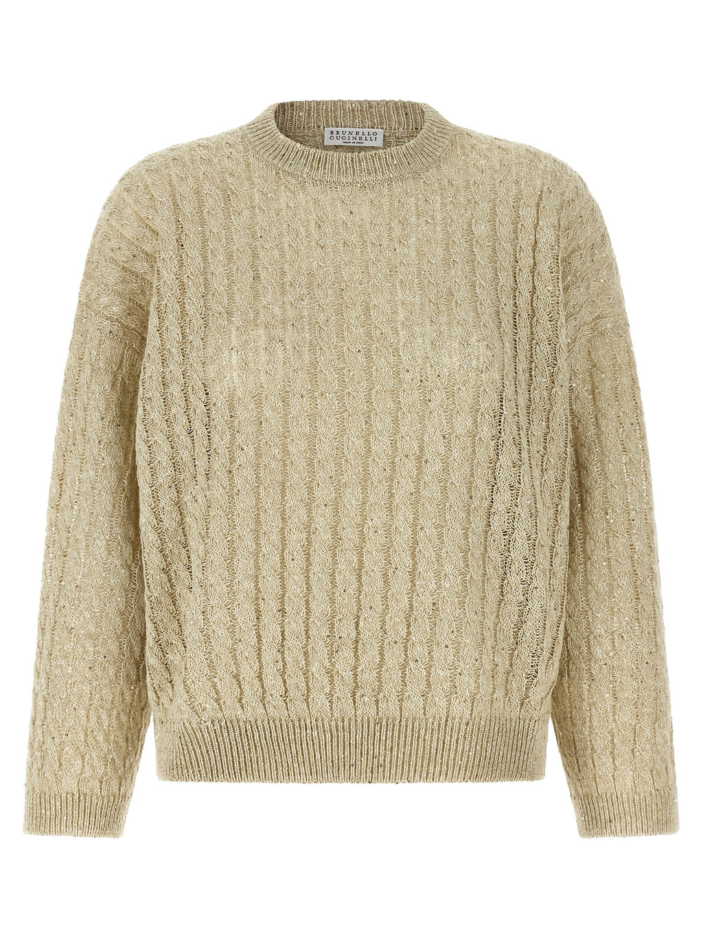 Brunello Cucinelli Dazzling Cable Sweater